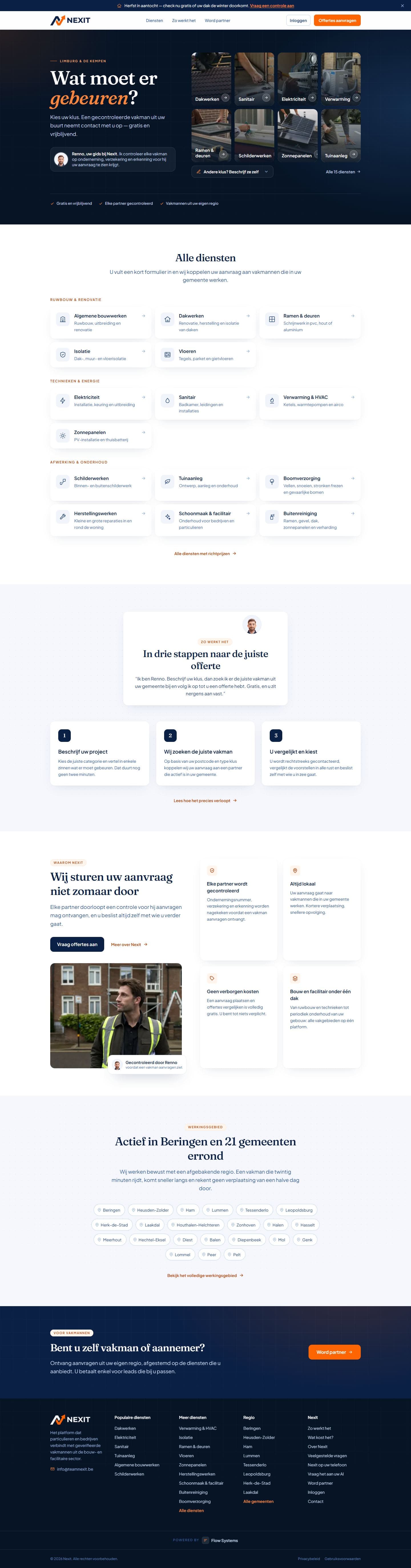 De website van Nexit